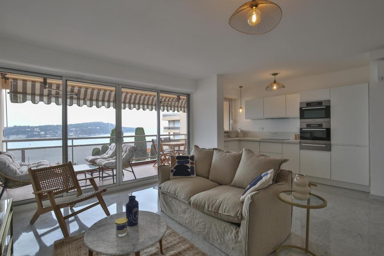 Sublime appartement vue Mer. parking/piscine/clim Villefranche-sur-Mer Extérieur photo